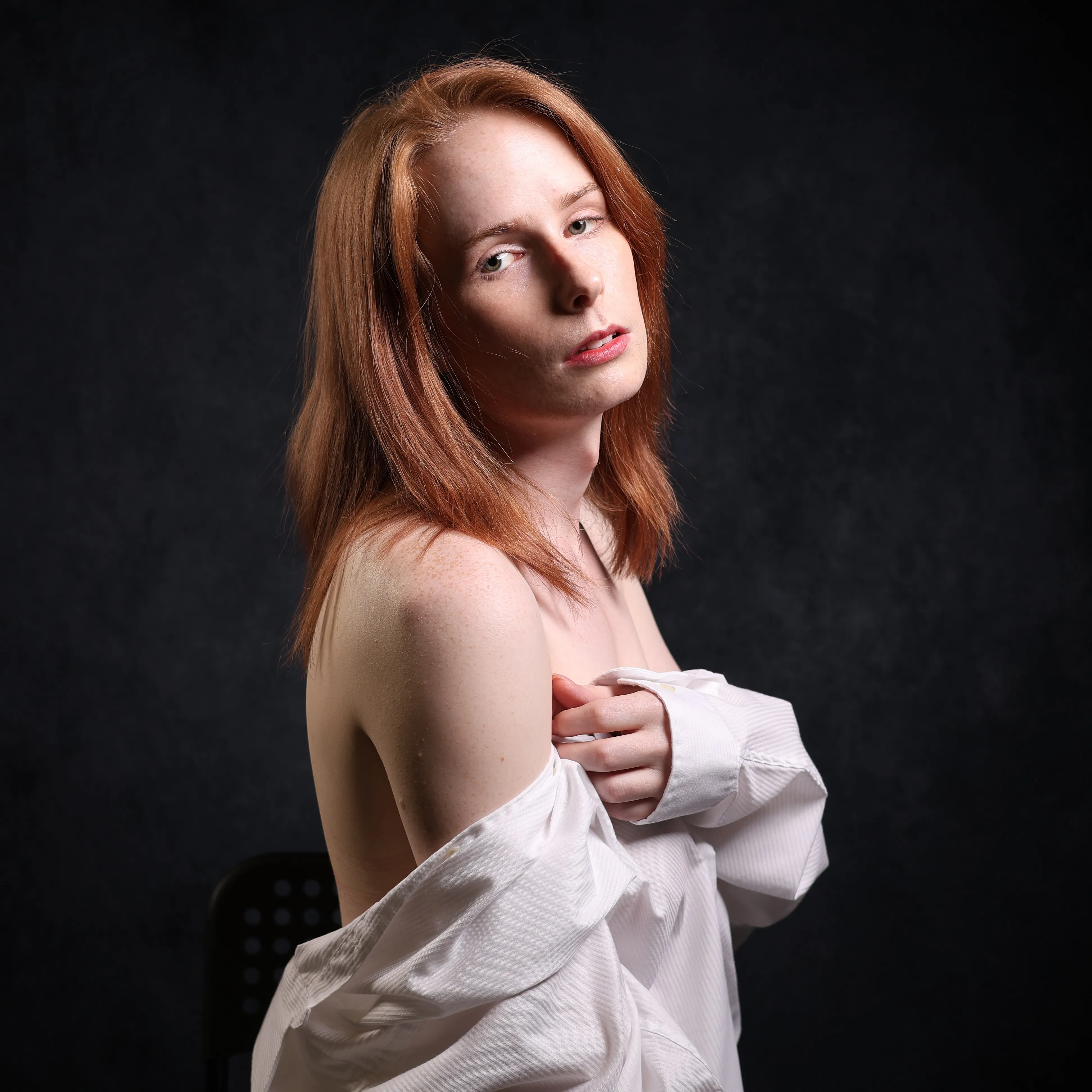 Editorial modelling portfolio image from the Noir Studio demo shoot
