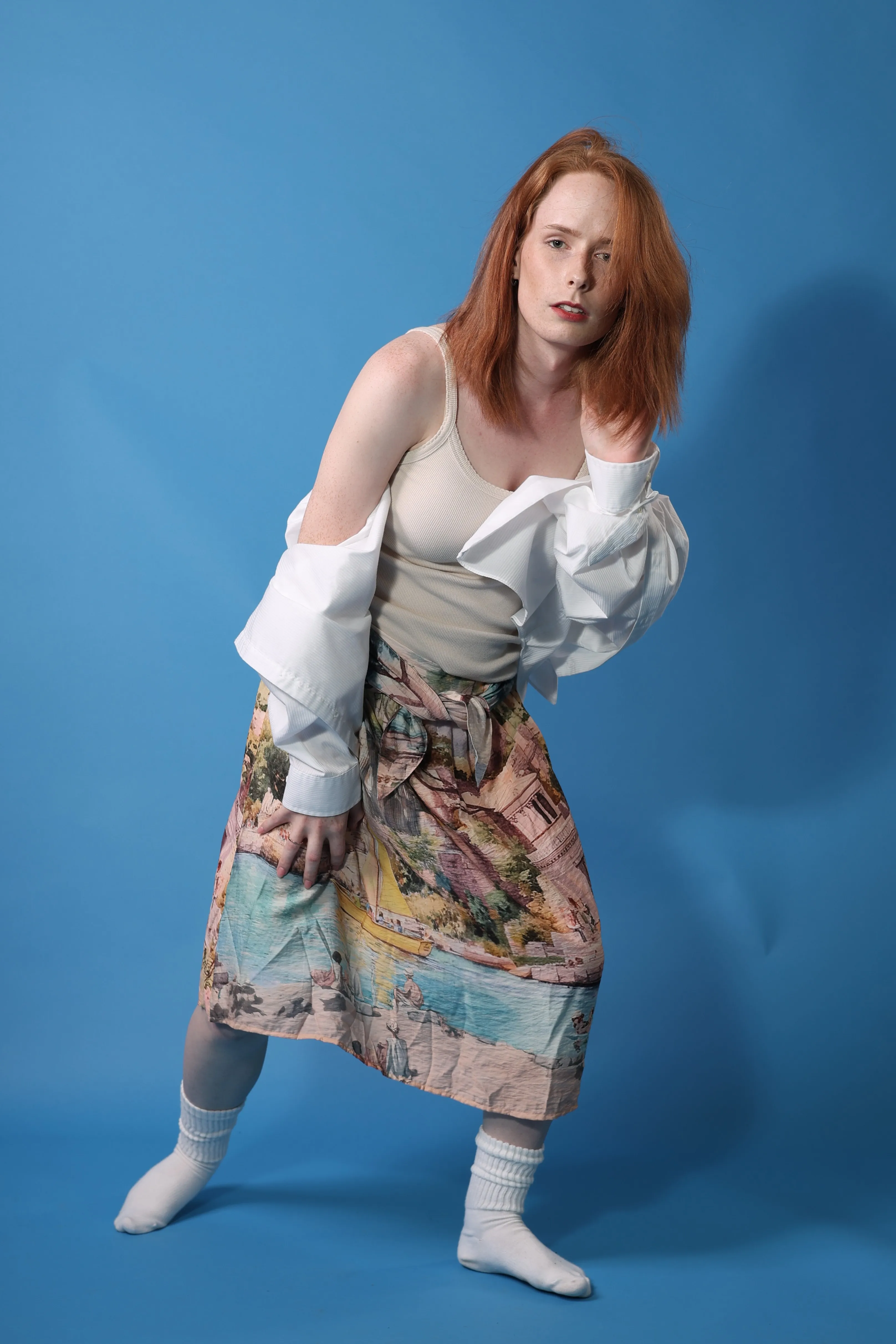 Editorial modelling portfolio image from the Noir Studio demo shoot